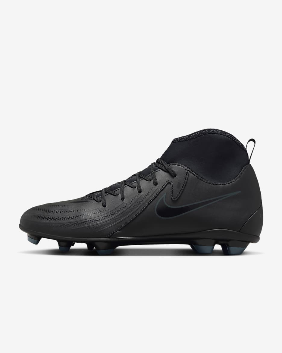 Nike Phantom Luna 2 Club MG høy fotballsko - Svart/Deep Jungle/Svart