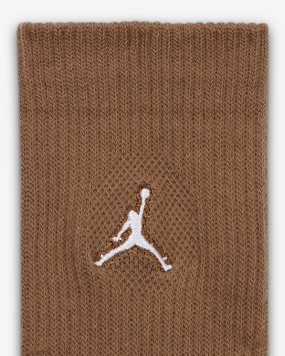 Jordan Everyday Essentials Big Kids' Crew Socks (6 Pairs) - Oxidized Green