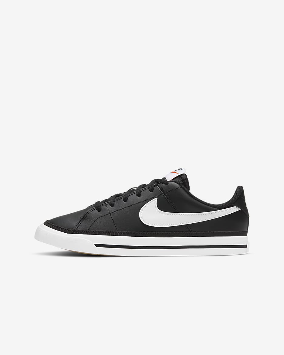 Nike Court Legacy Big Kids' Shoes - Black/Gum Light Brown/White