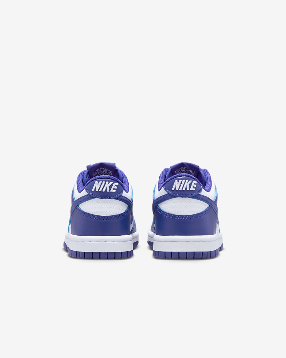 Nike Dunk Low Older Kids' Shoes - White/University Red/Concord