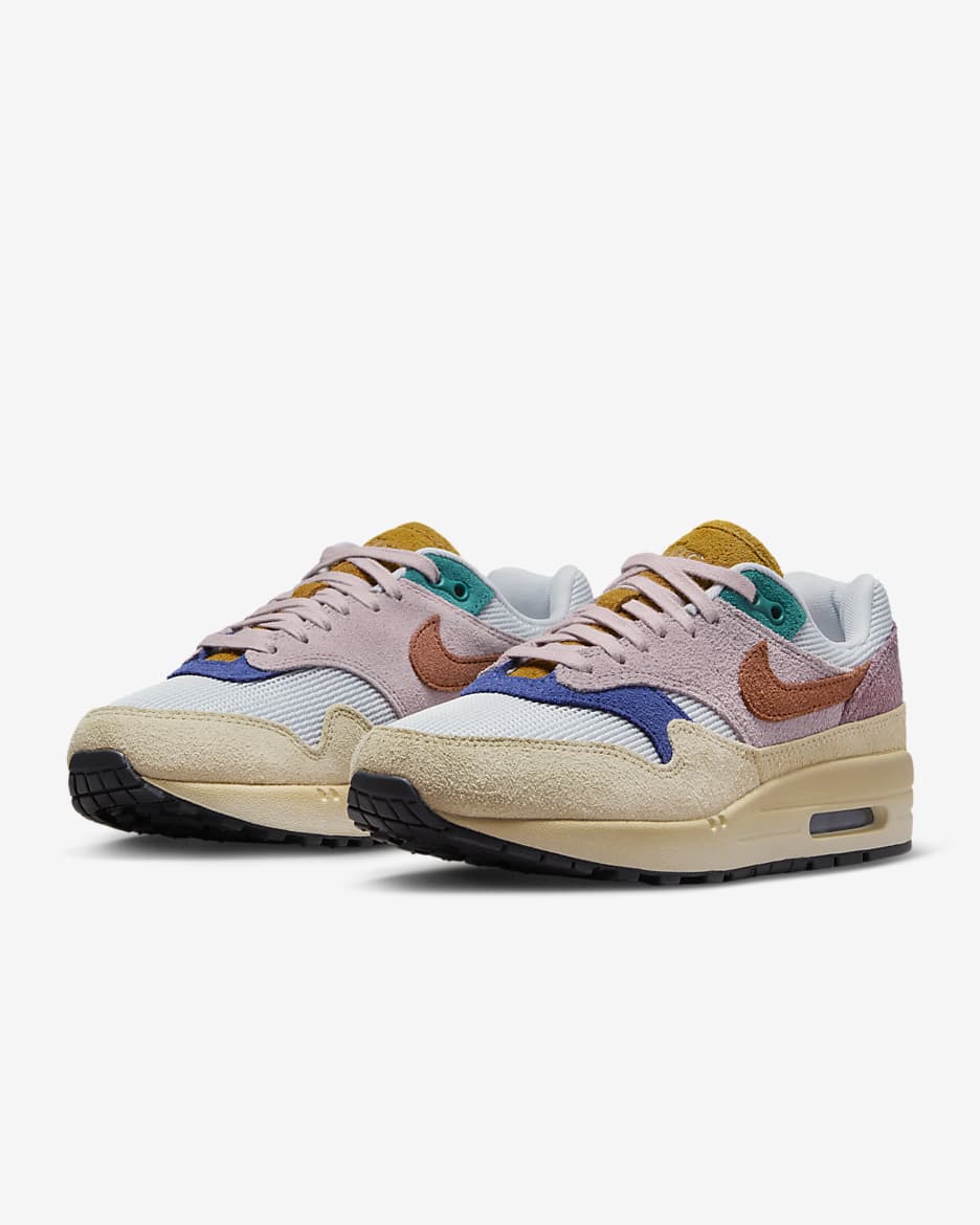 Nike Air Max 1 '87 Premium Women's Shoes - Grain/Plum Fog/Violet Dust/Rugged Orange