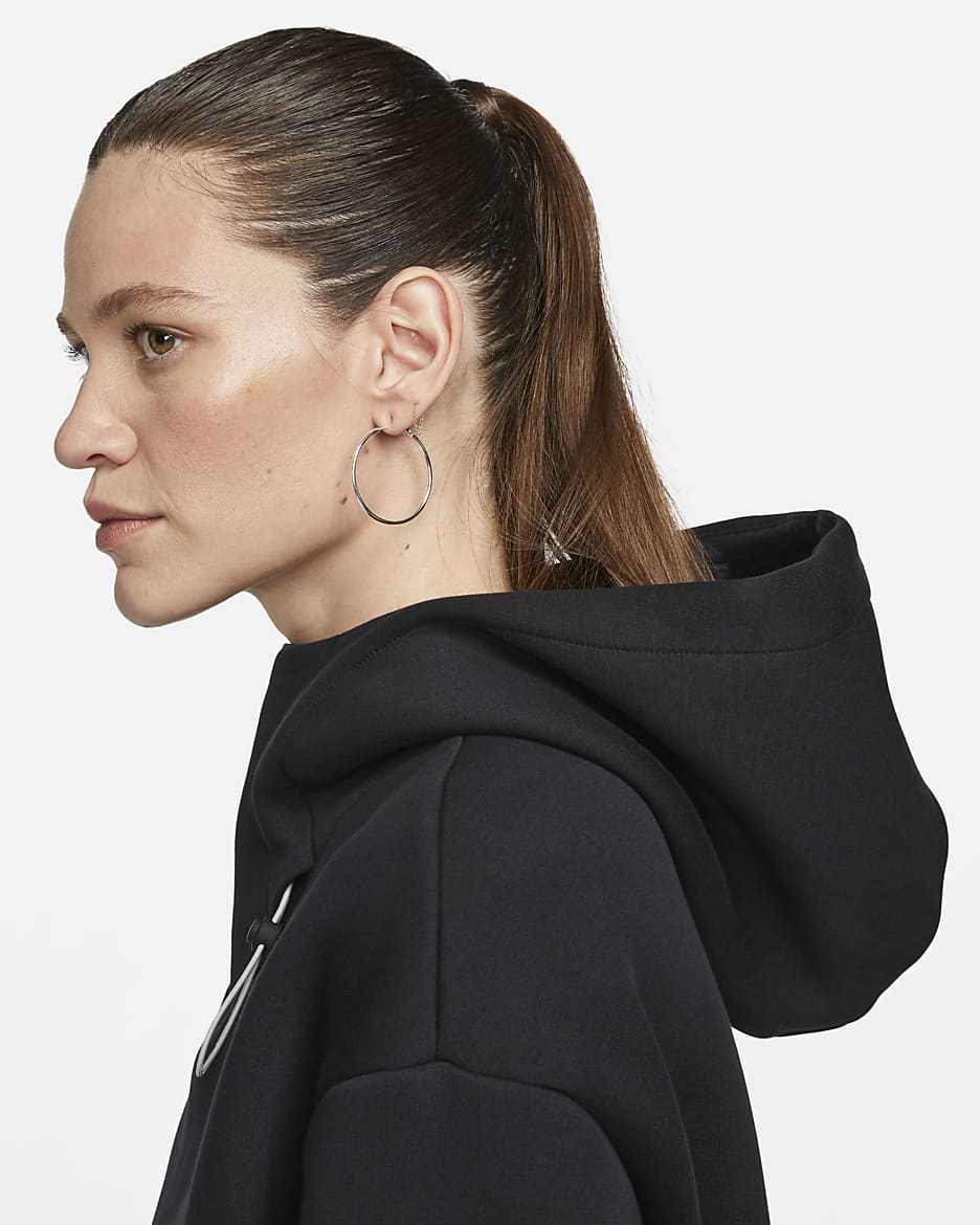 Nike Sportswear Therma-FIT ADV Tech Pack Women's Pullover Hoodie - Black/Black