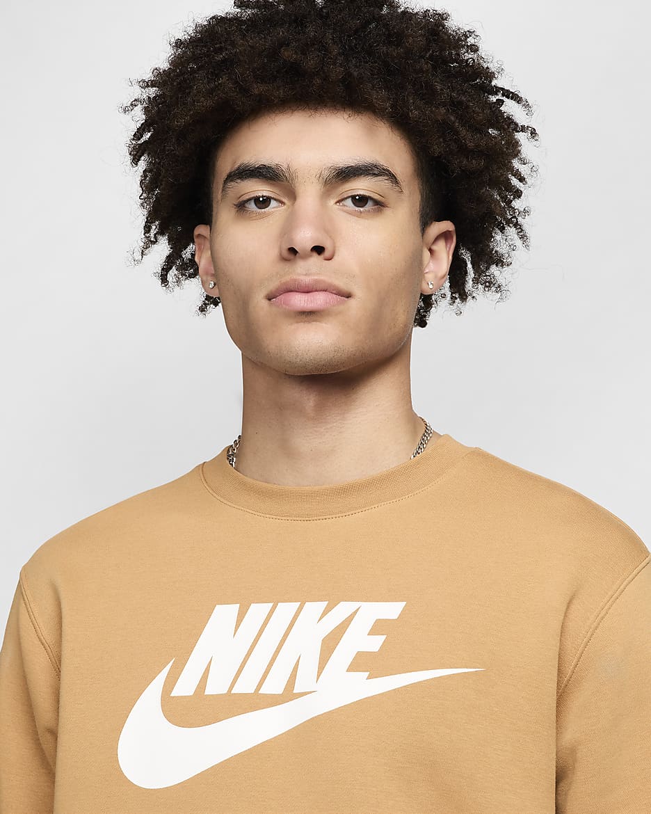 Sudadera con gráfico para hombre Nike Sportswear Club Fleece - Lino