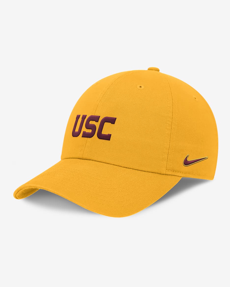 USC Trojans On-Field Club Men's Nike Dri-FIT College Adjustable Hat - University Gold