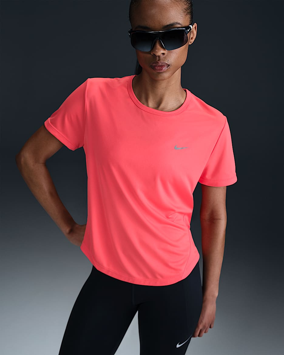 Nike Tempo Women's Dri-FIT Short-Sleeve Running Top - Magic Ember