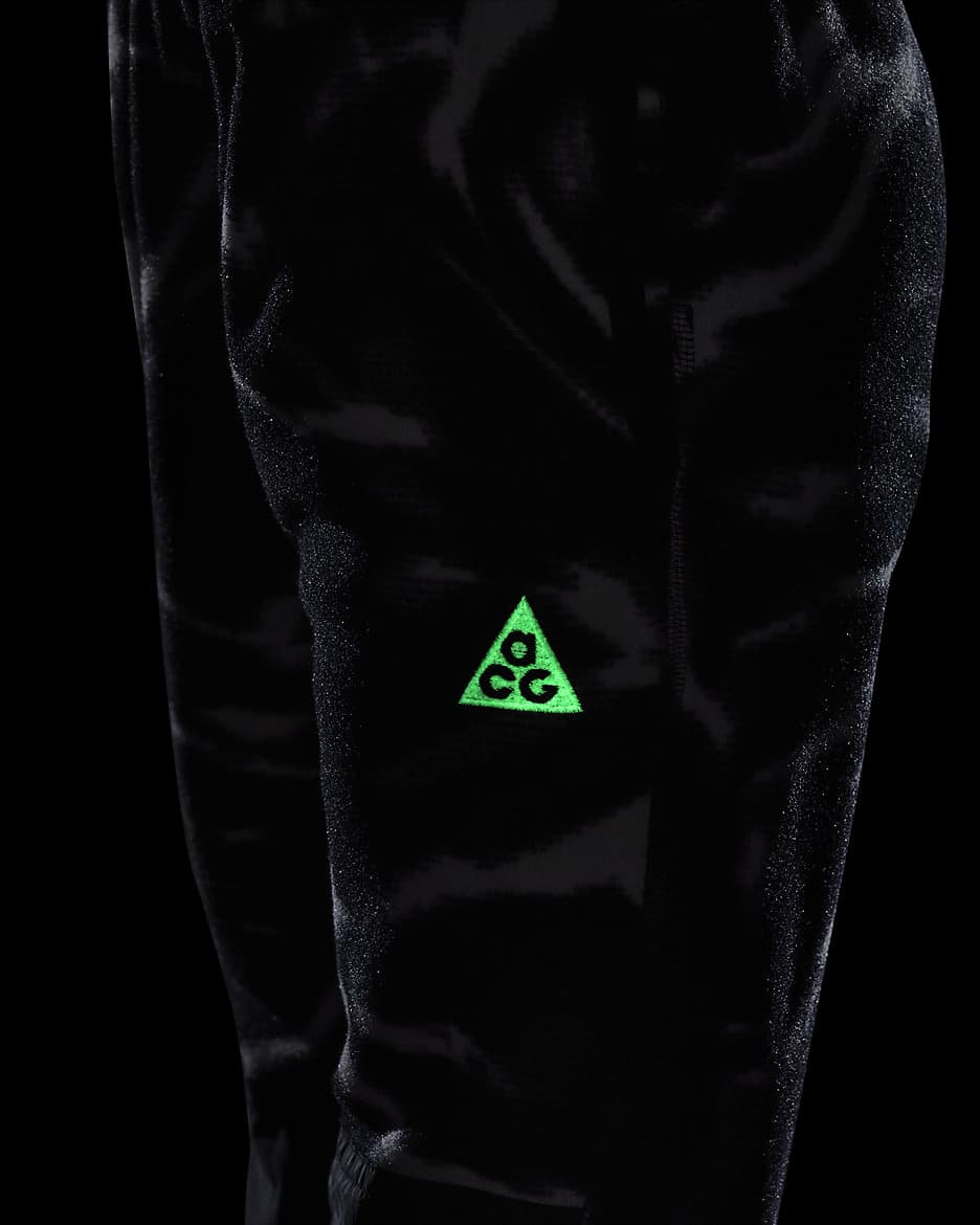 Pants para niños talla grande Nike ACG "Wolf Tree" - Negro/Blanco