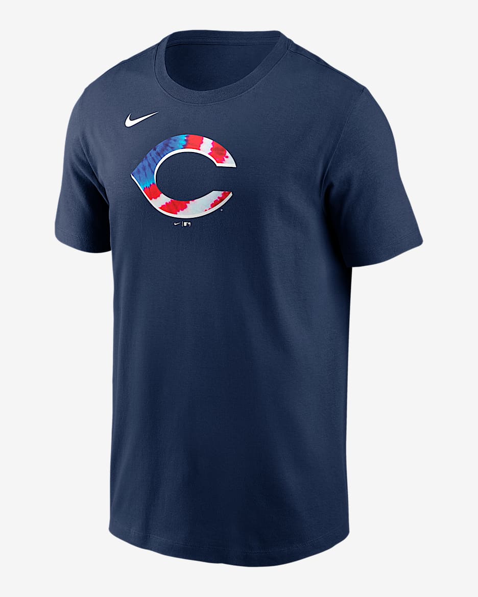 Playera Nike de la MLB para hombre Cincinnati Reds Americana - Azul marino