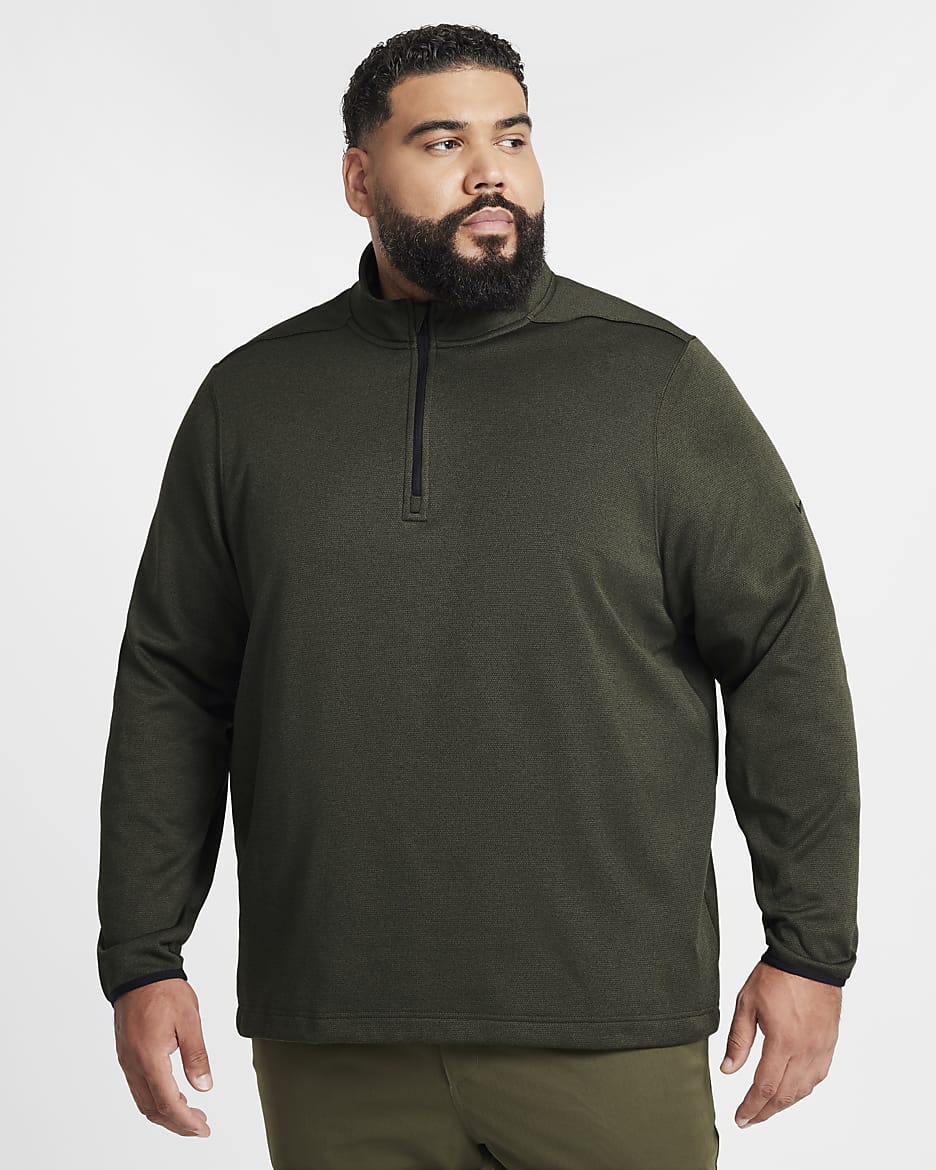Nike Therma-FIT Victory Men's 1/4-Zip Golf Top - Cargo Khaki/Black