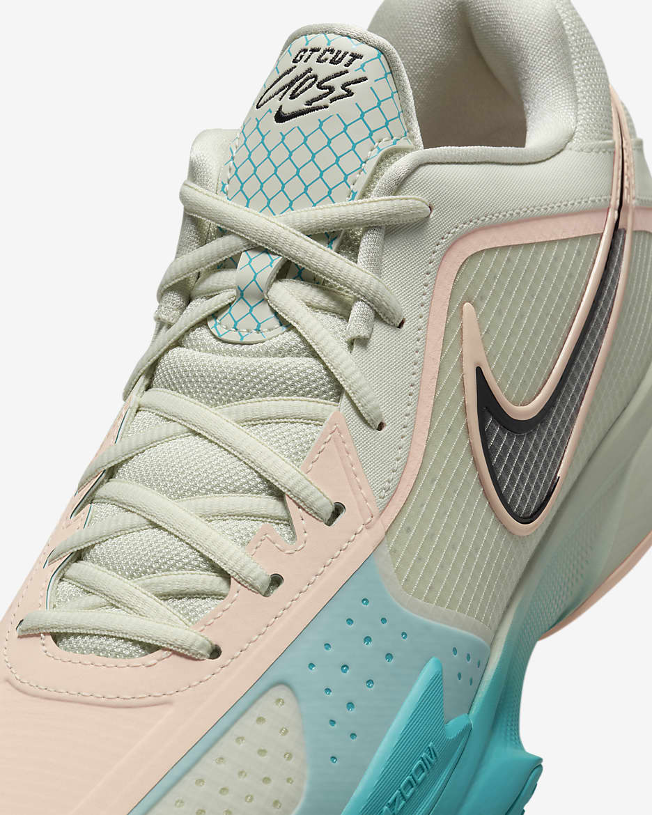 Nike G.T. Cut Cross Basketball Shoes - Sea Glass/Dusty Cactus/Black/Crimson Tint