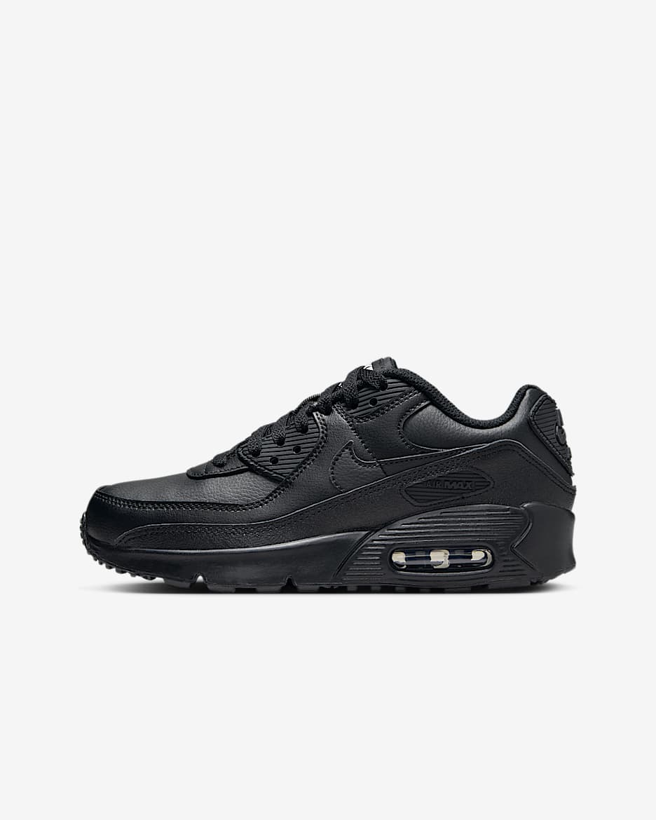 Boty Nike Air Max 90 LTR pro větší děti - Černá/Černá/Bílá/Černá