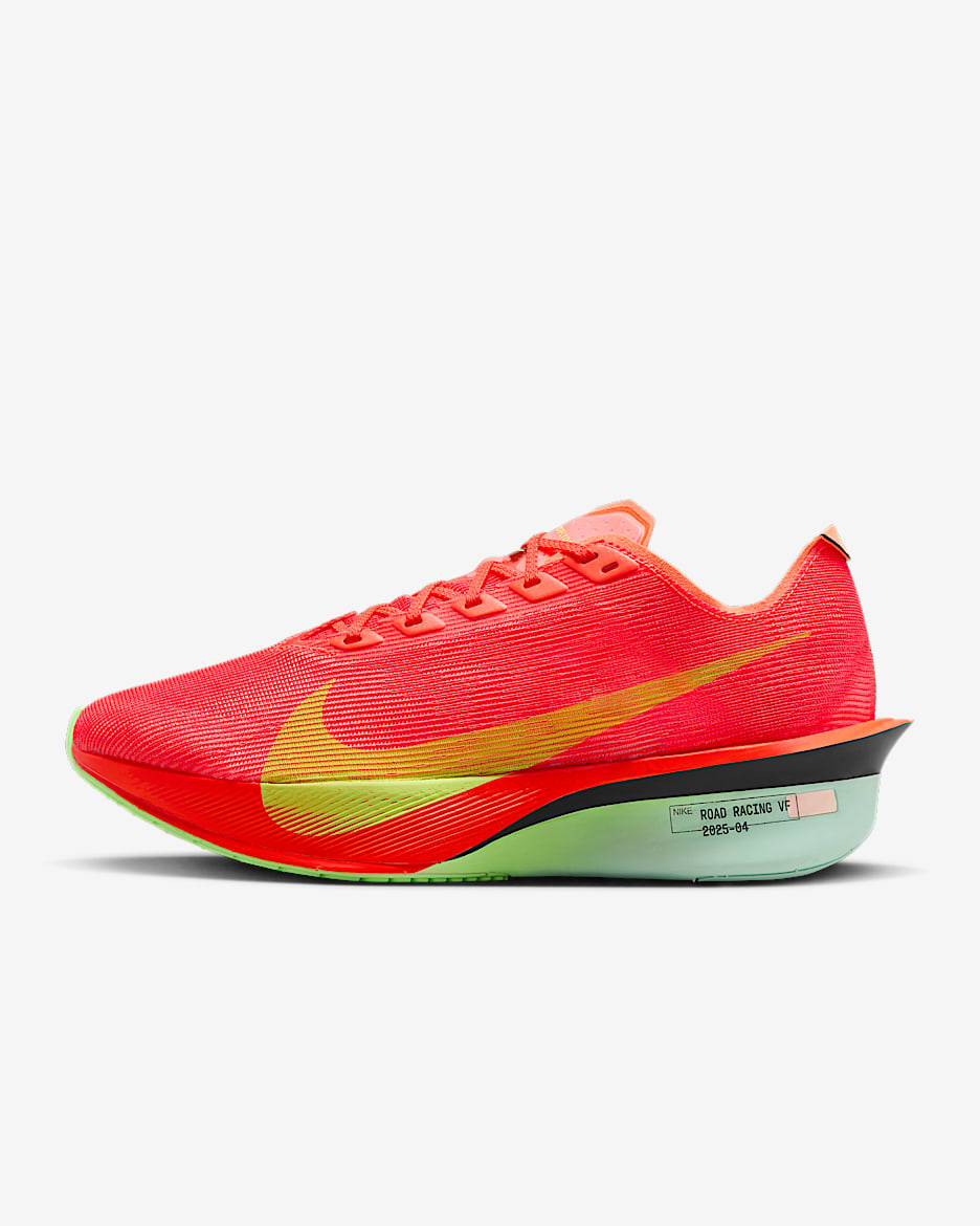 Nike Vaporfly 4-konkurrenceløbesko til vej til kvinder - Bright Crimson/Mint Foam/Cave Purple/Lime Blast