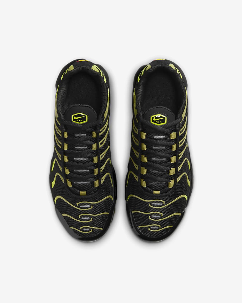 Nike Air Max Plus Schuh für ältere Kinder - Schwarz/Cyber/Pacific Moss/Schwarz