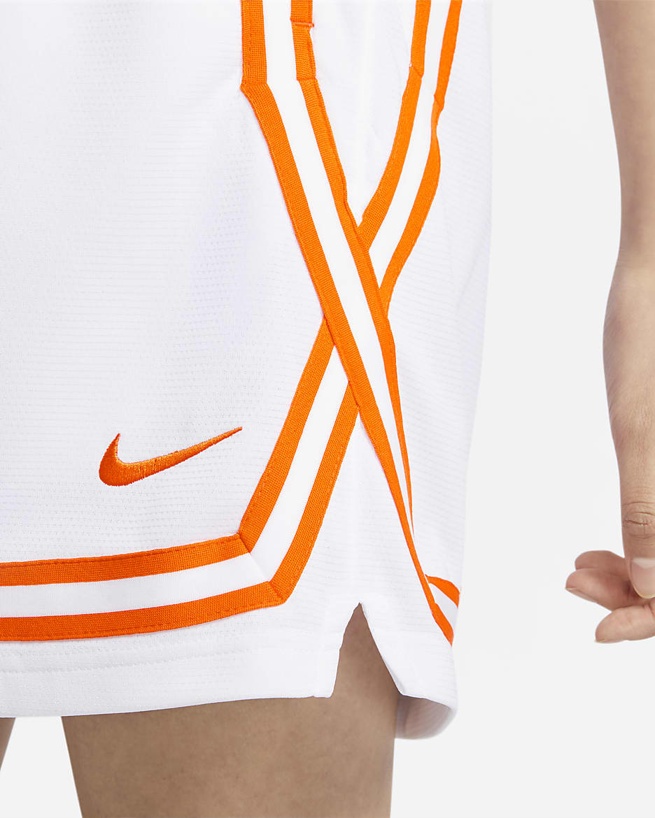 Team 13 Women's Nike Dri-FIT WNBA Shorts - White/Brilliant Orange