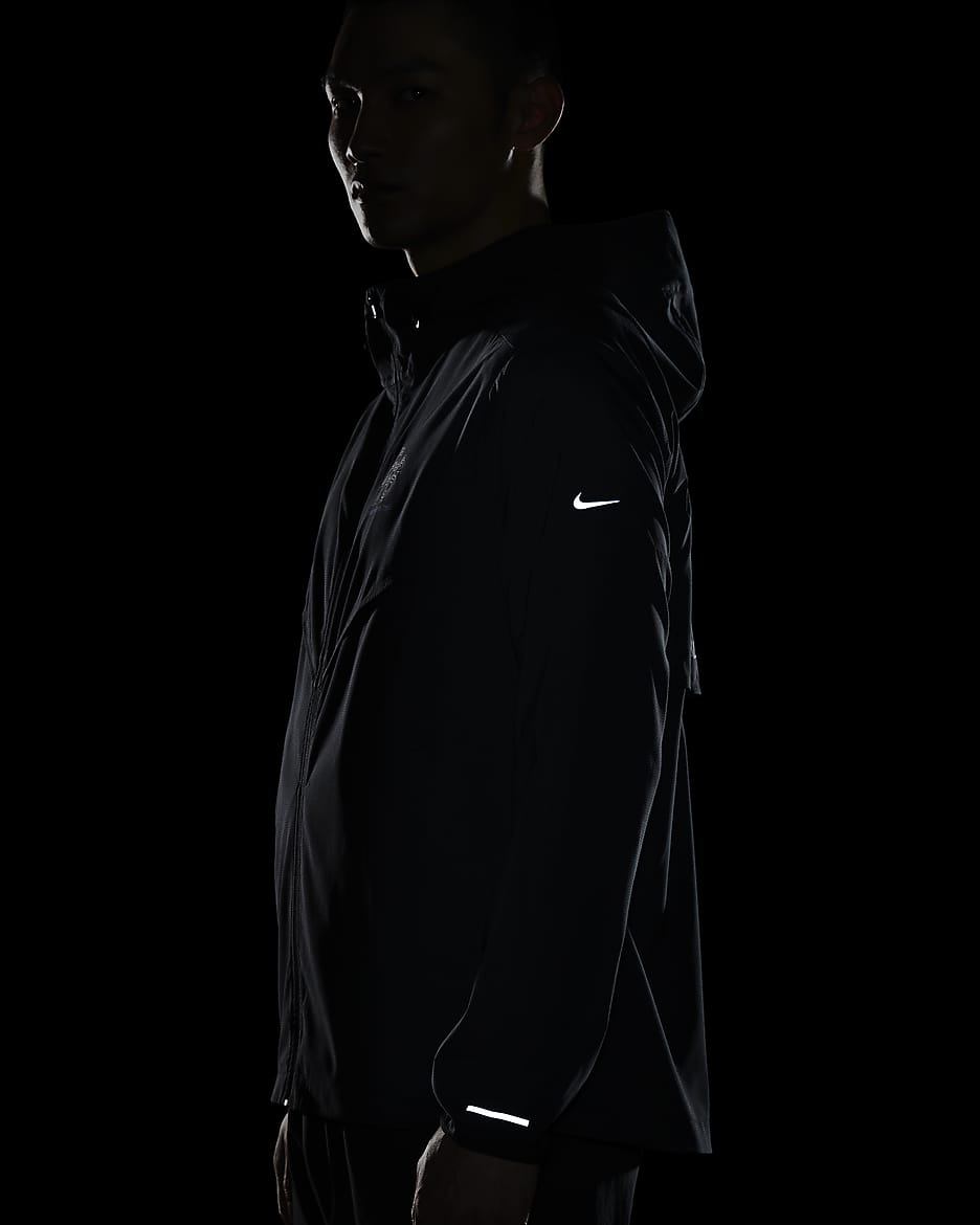 Nike Windrunner Running Energy Men's Repel Running Jacket - Black/Black/Hyper Royal