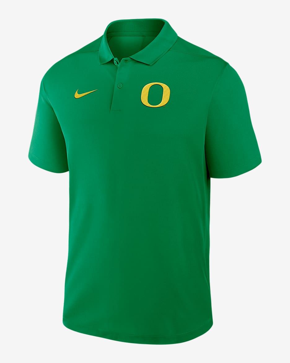 Oregon Primetime Victory Primary Logo Men's Nike Dri-FIT College Polo - Green