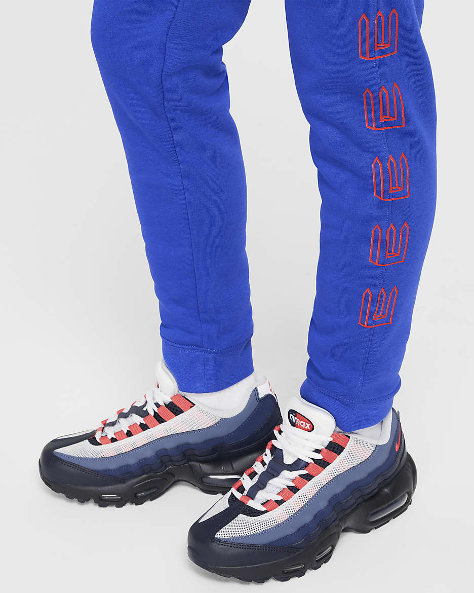 Atlético Madrid Club Home Older Kids' (Boys') Nike Football French Terry Jogger - Game Royal/Light Crimson