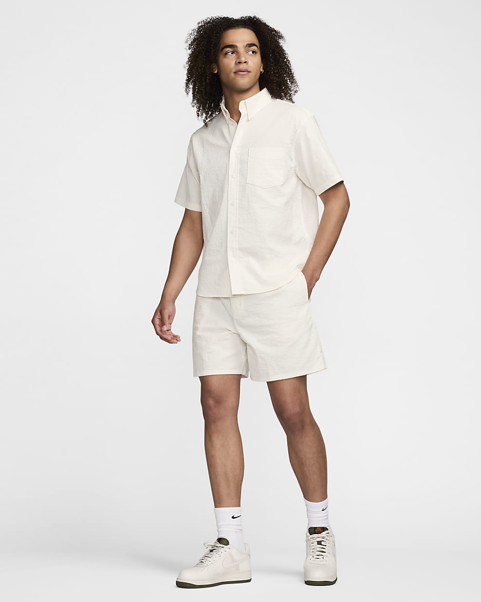 Shorts in tessuto seersucker Nike Life – Uomo - Phantom/Phantom