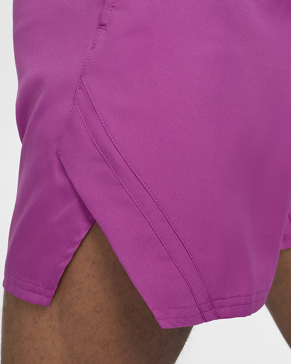 NikeCourt Victory Men's Dri-FIT 18cm (approx.) Tennis Shorts - Hot Fuchsia/White