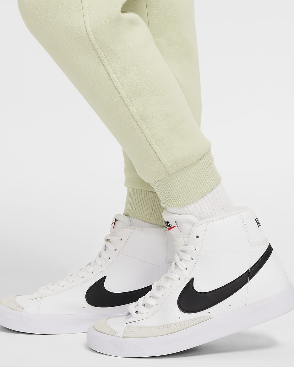 Nike Sportswear Club Fleece Big Kids' Joggers - Olive Aura/White