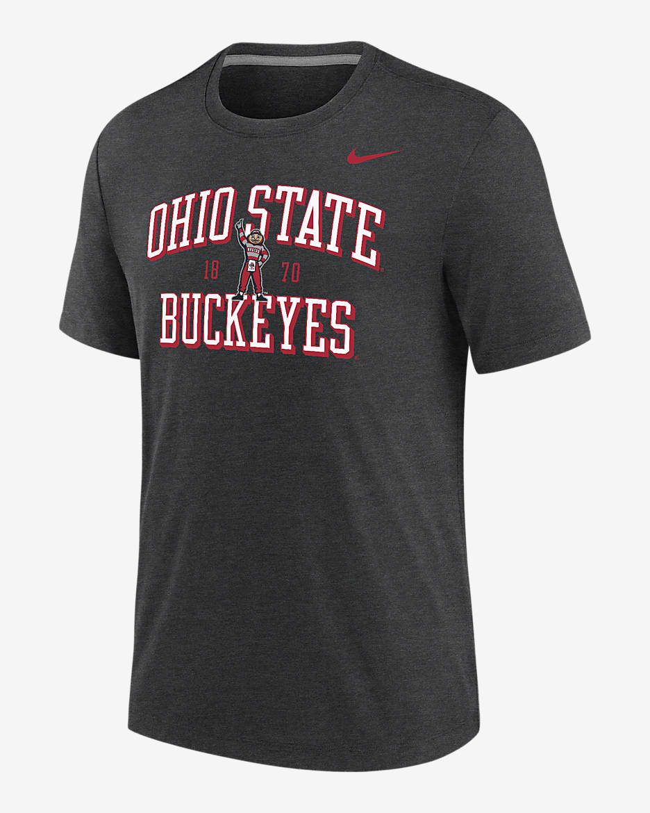 Playera universitaria Nike para hombre Ohio State - Negro