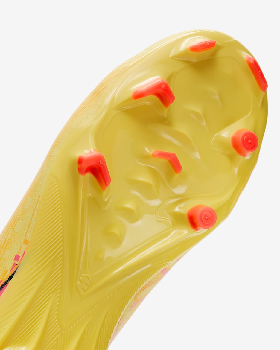 Chaussure de foot basse à crampons Nike Jr. Mercurial Vapor 16 Academy « Kylian Mbappé » MG pour ado - Light Laser Orange/Armory Navy