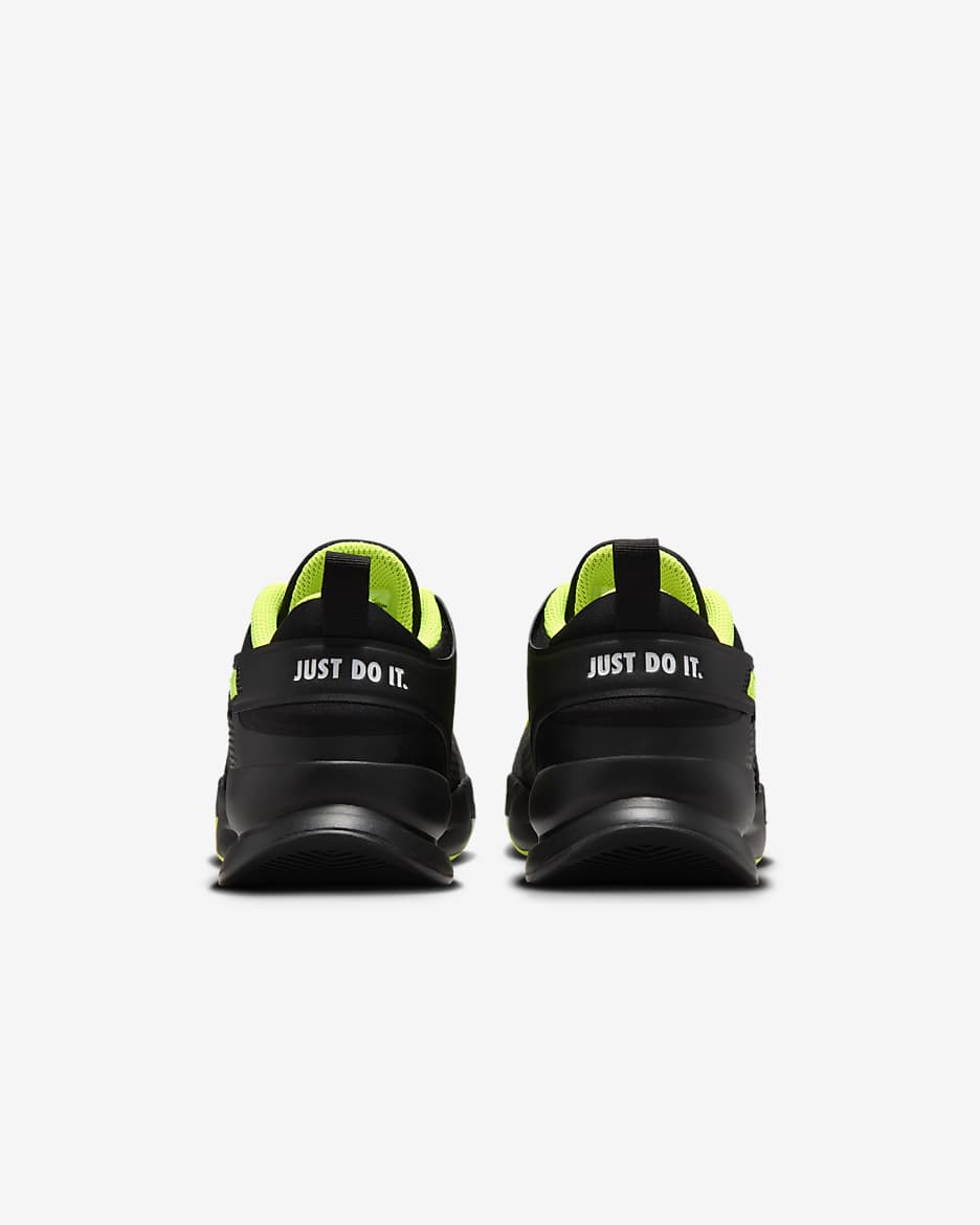 Nike Crosscourt Younger/Older Kids' Shoes - Black/White/Volt