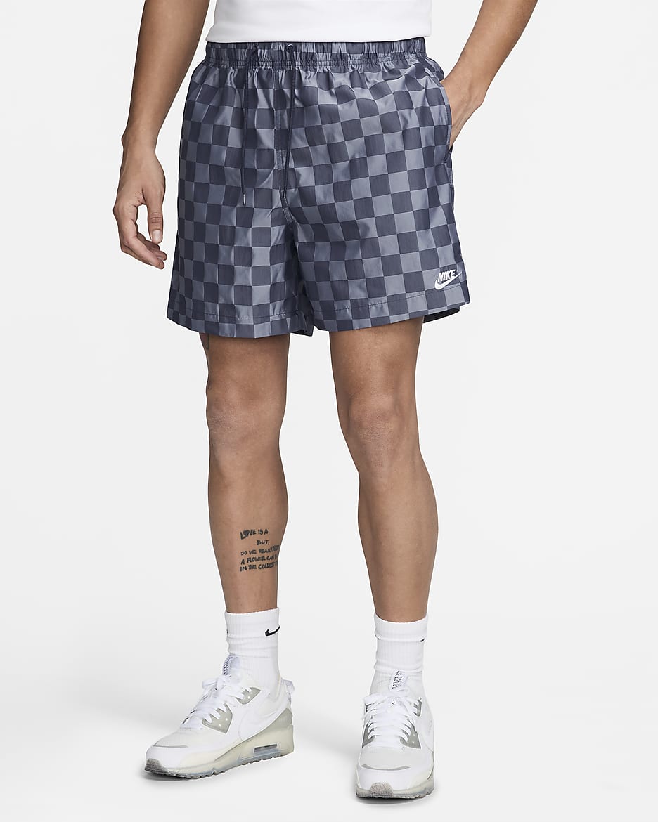Nike Club Men's Flow Shorts - Midnight Navy/White