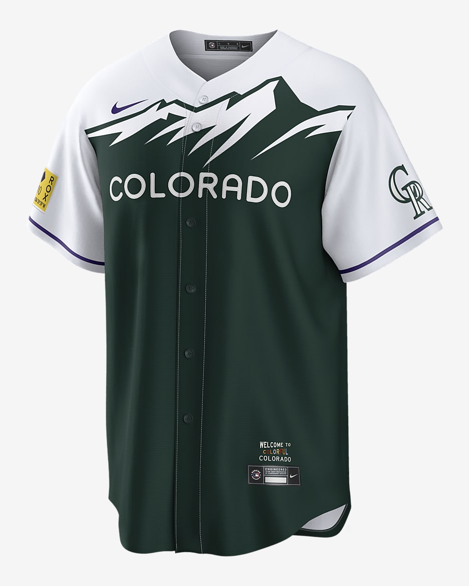 Kris Bryant Colorado Rockies City Connect Men's Nike MLB Replica Jersey