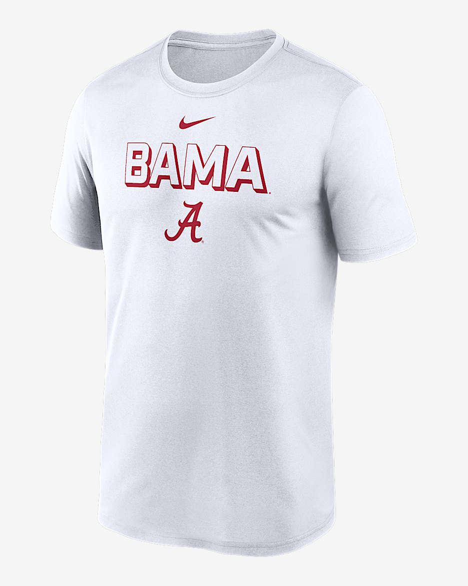 Playera universitaria Nike Dri-FIT para hombre Alabama Sideline Legend - Blanco