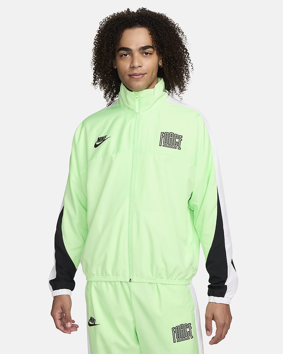 Nike Starting 5 Men's Basketball Jacket - Vapour Green/Black/White/White