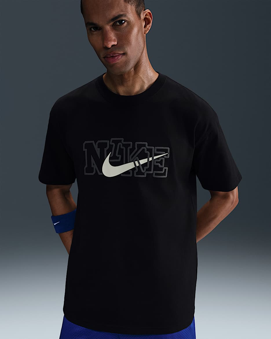 Nike Men's Max90 Basketball T-Shirt - Black