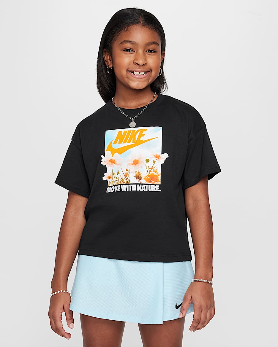 Nike Sportswear T-shirt voor meisjes - Zwart