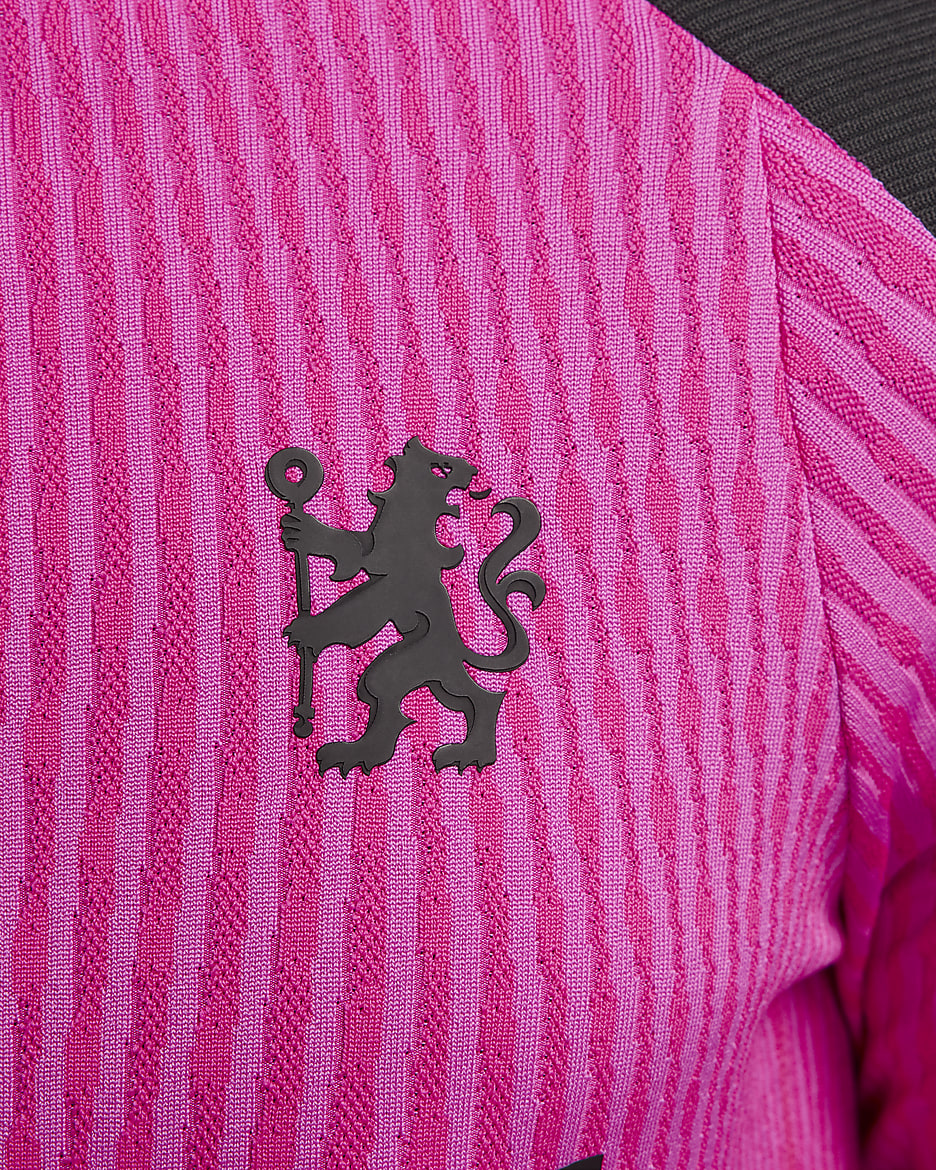 Chelsea FC Strike Elite (tredjedrakt) Nike Dri-FIT ADV strikket fotballtreningsoverdel til herre - Pink Prime/Svart/Svart