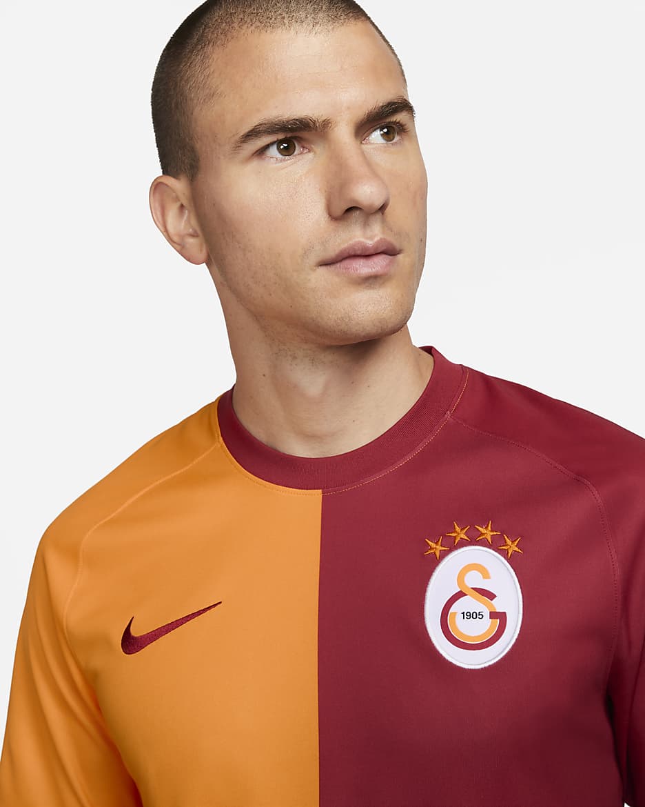Maglia da calcio a manica corta Nike Dri-FIT Galatasaray 2023/24 da uomo – Home - Vivid Orange/Pepper Red/Pepper Red
