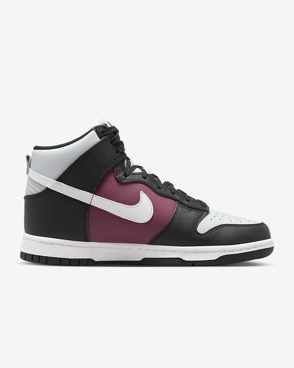 Nike Dunk High Women's Shoes - Black/Rosewood/Pure Platinum/Summit White