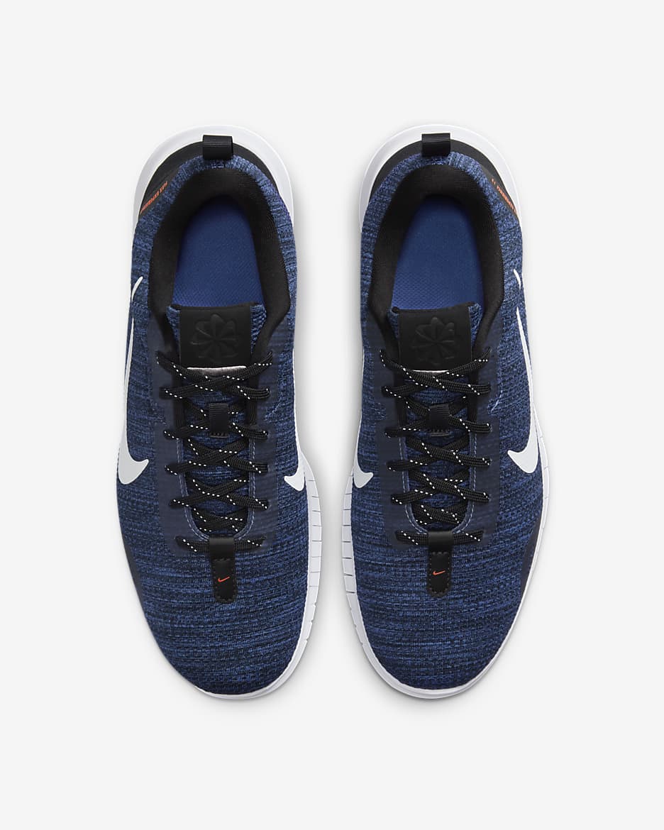 Nike Flex Experience Run 12 Men's Road Running Shoes - Astronomy Blue/Black/Hyper Crimson/White