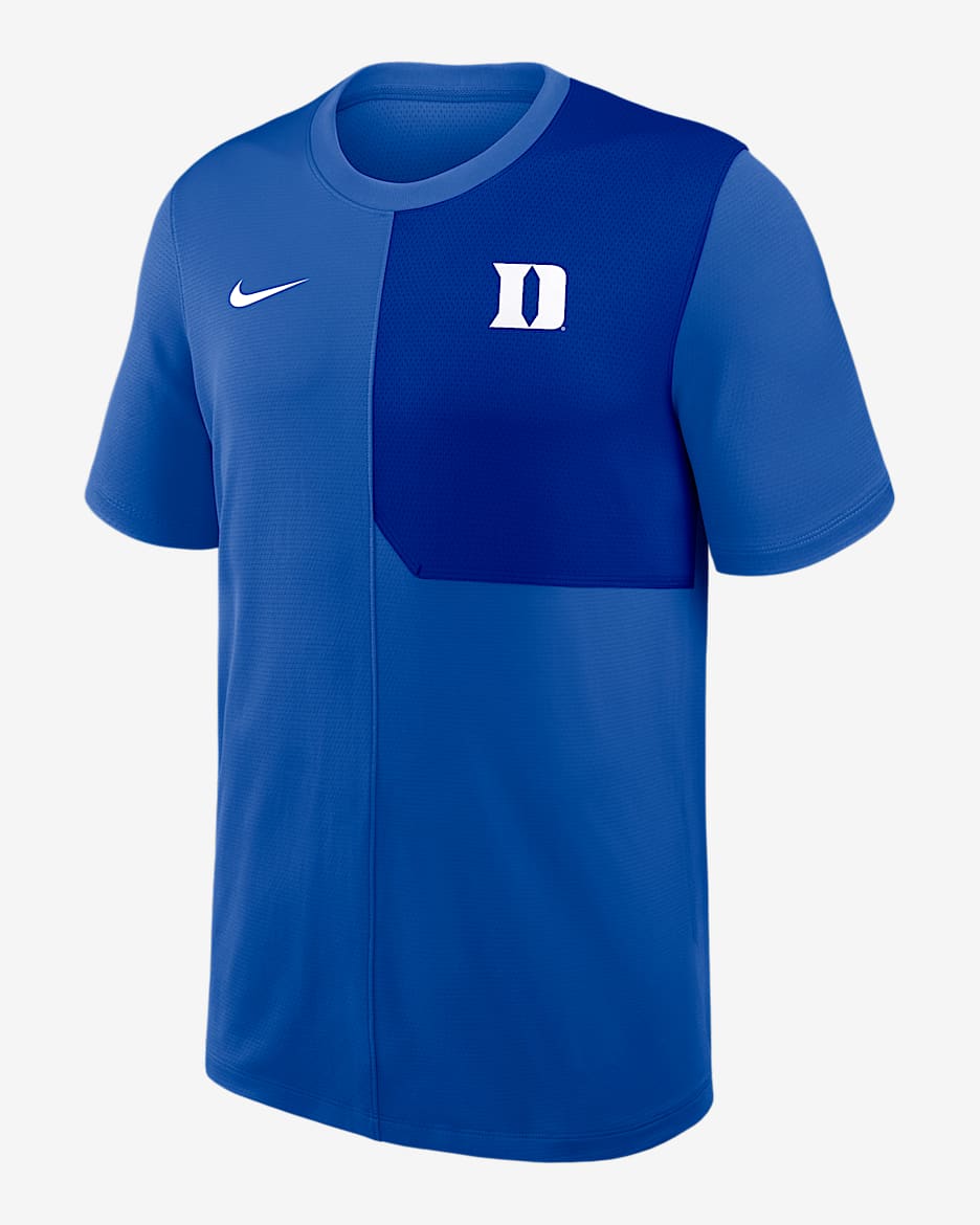 Playera universitaria Nike Dri-FIT para hombre Duke Sideline Coach - Royal
