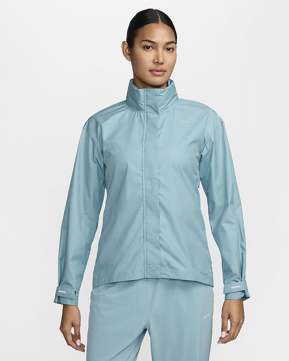 Nike Fast Repel Women's Running Jacket - Denim Turquoise/Black