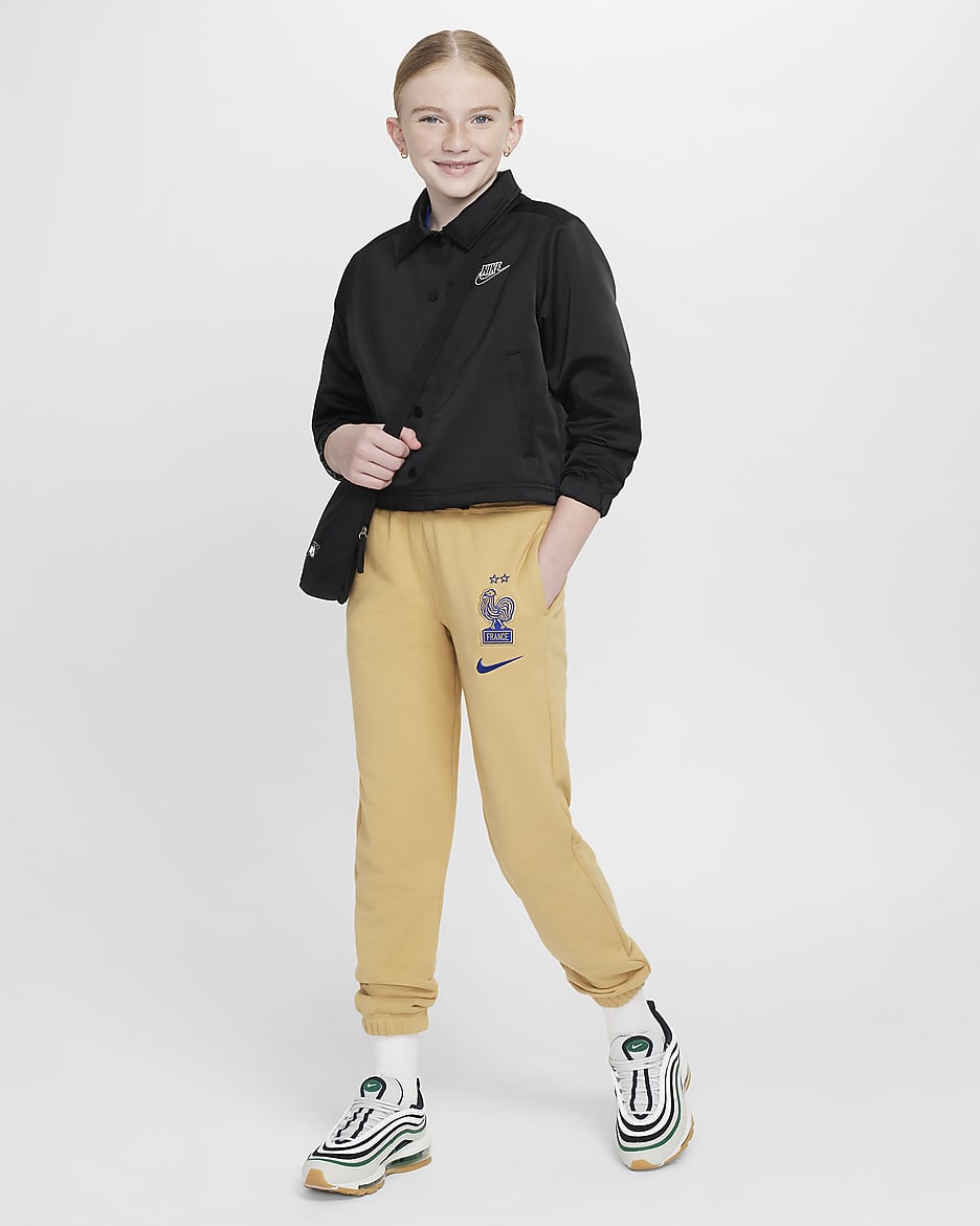 FFF Older Kids' Nike Air Football Pants - Club Gold/Bright Blue