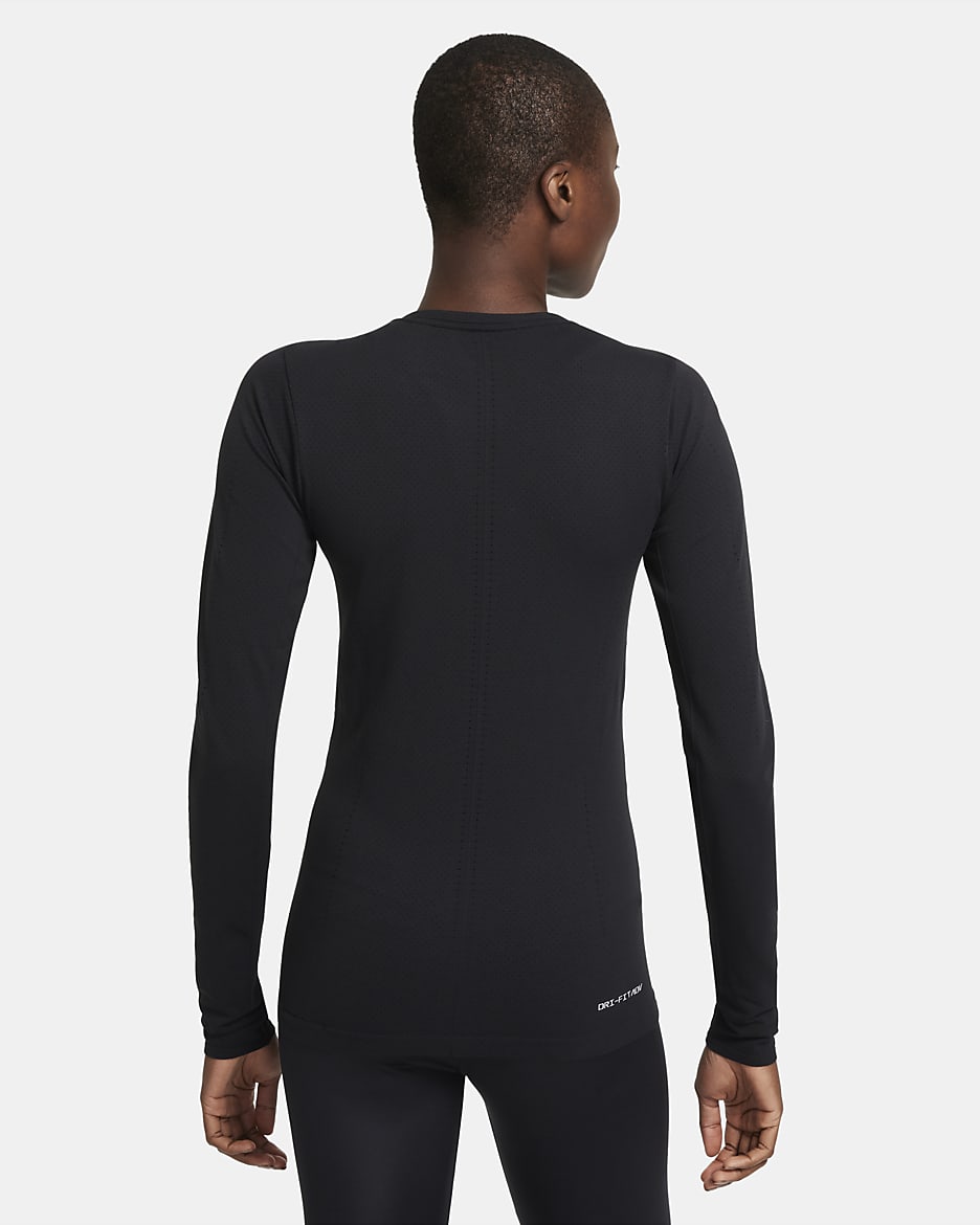 Nike Dri-FIT ADV Aura Women's Slim-Fit Long-Sleeve Training Top - Black