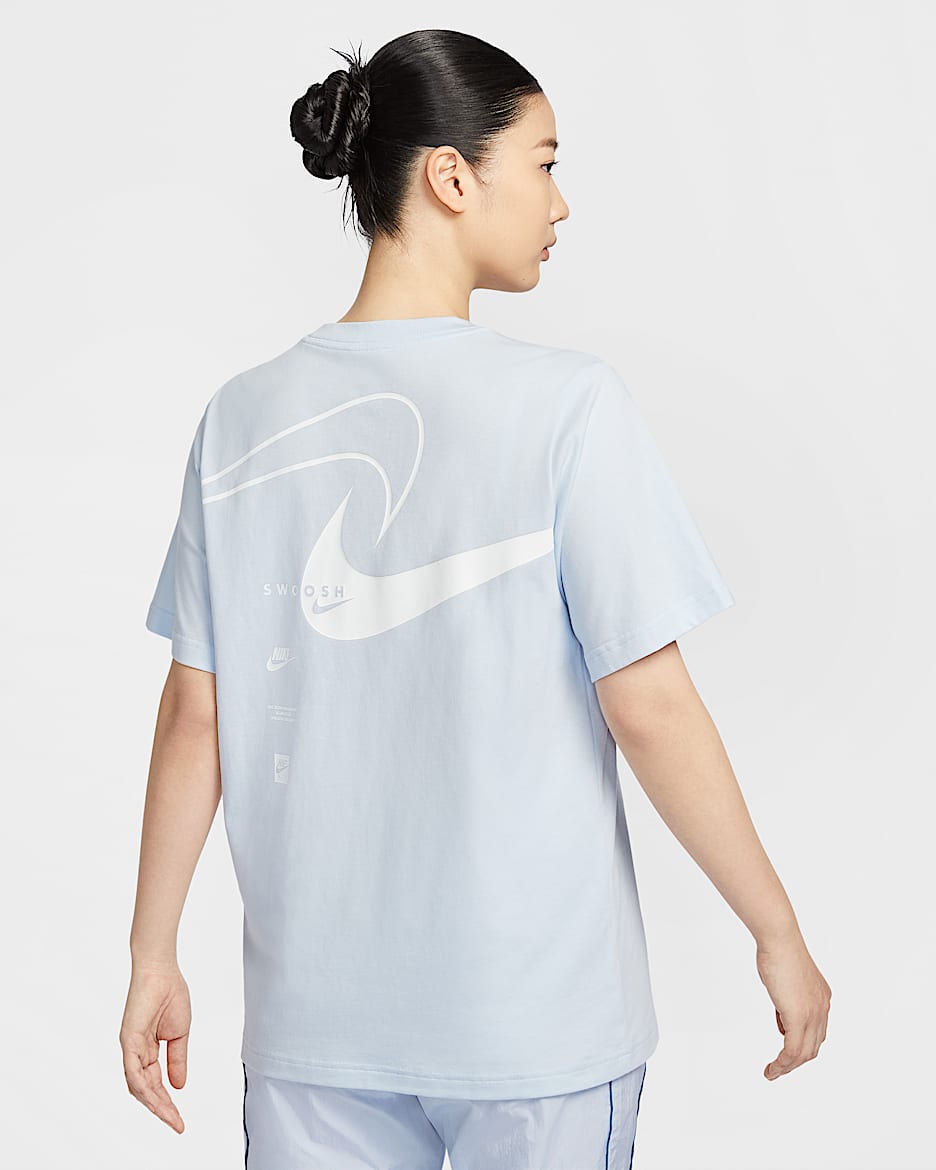 ナイキ スポーツウェア クラブ ウィメンズ ショートスリーブ Tシャツ - ブルーティント