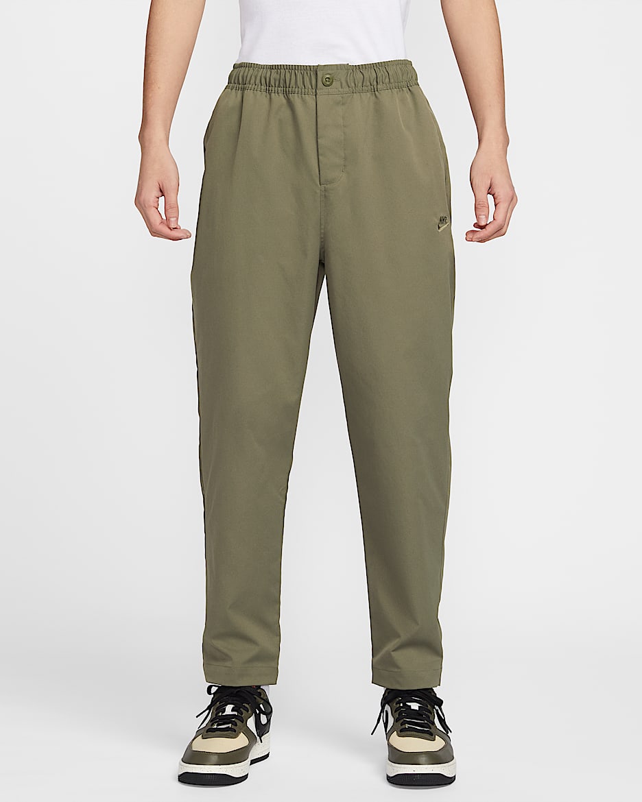 Nike Club Men's Woven Tapered Trousers - Medium Olive/Medium Olive