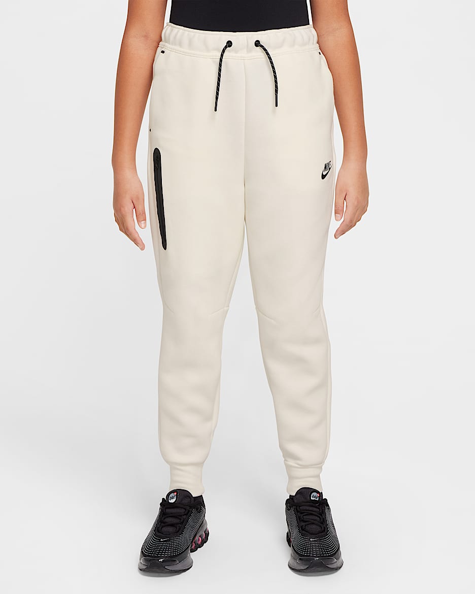 Nike Sportswear Tech Fleece Girls' Joggers - Sail/Black/Black/Black