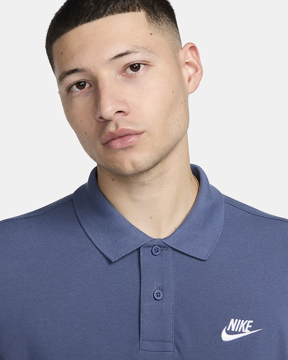 Nike Sportswear Men's Polo - Diffused Blue/White