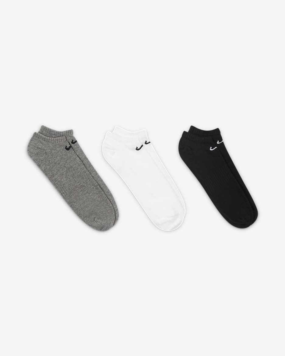 Nike Everyday Lightweight Training No-Show Socks (3 Pairs) - Multi-Colour