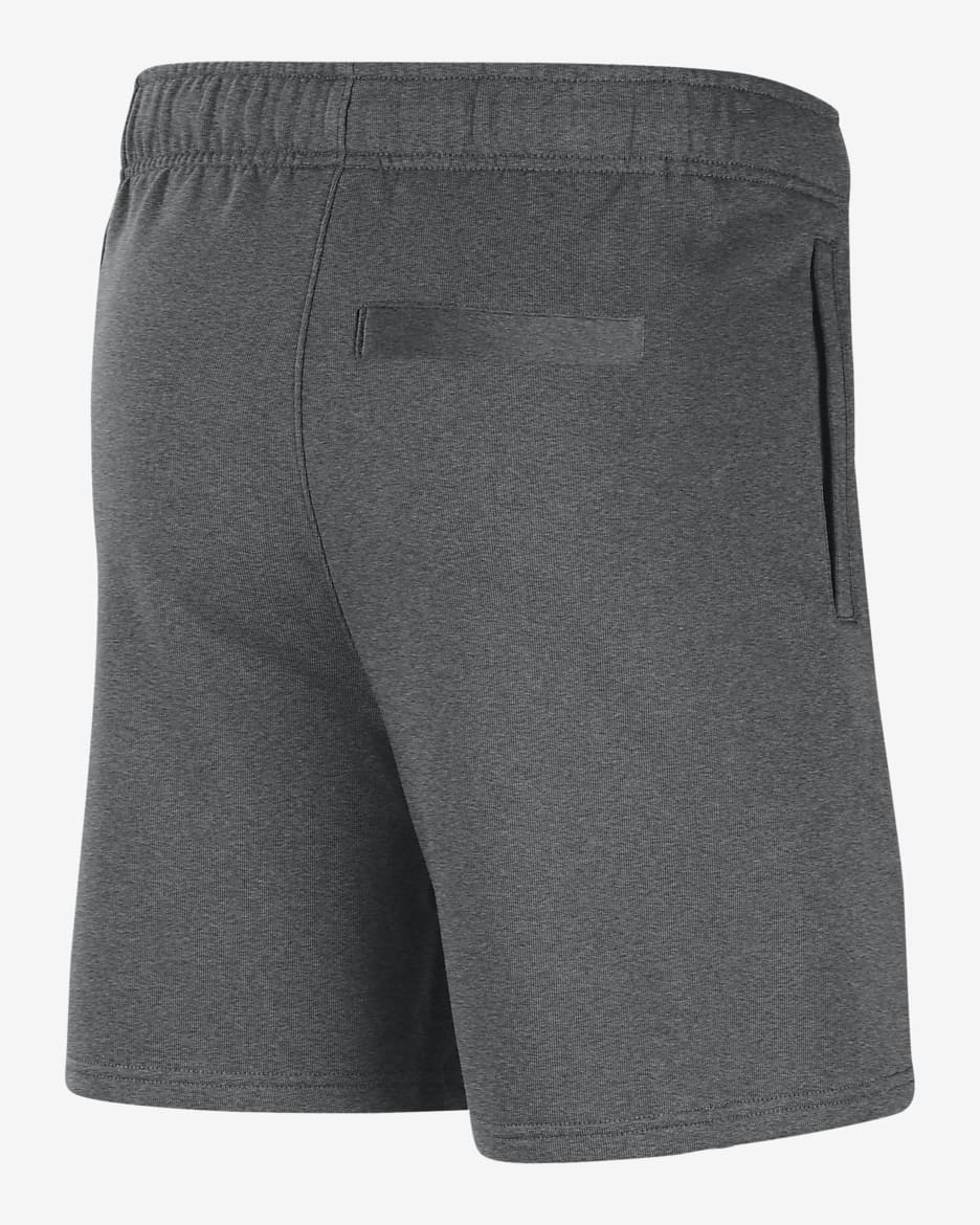 Clemson Men's Nike College Fleece Shorts - Iron Grey/Heather/Black/White