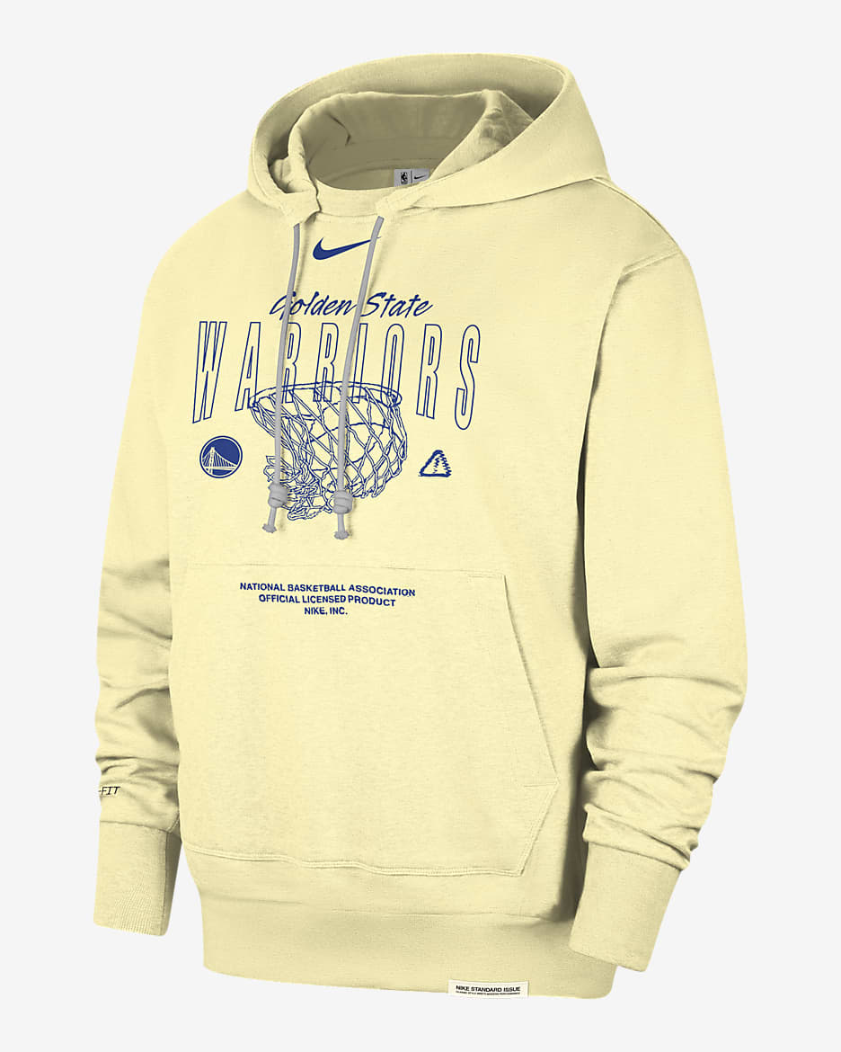 Golden State Warriors Standard Issue Men's Nike Dri-FIT NBA Hoodie - Alabaster