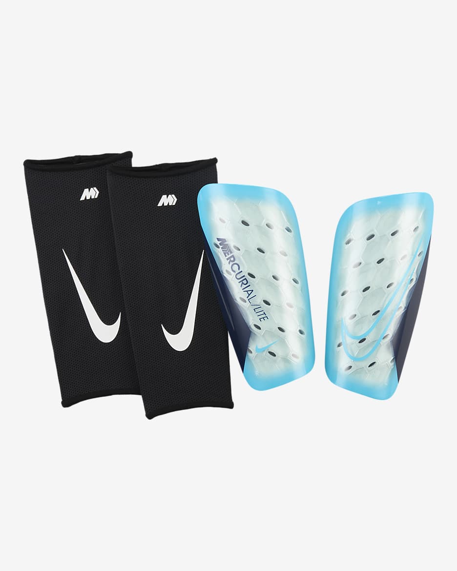 Nike Mercurial Lite Football Shinguards - Blue Fury/Black/Blue Fury