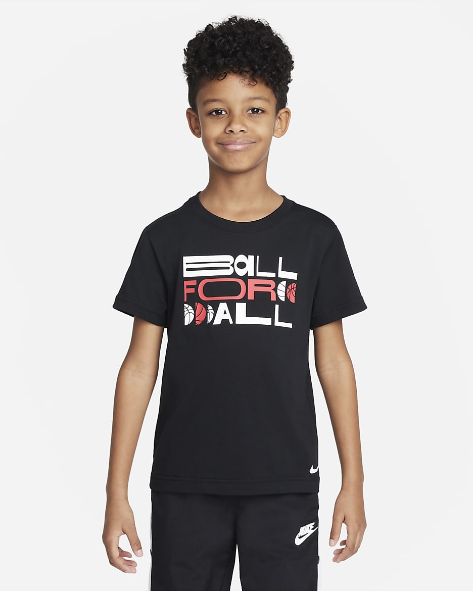 Playera para niños de preescolar Nike Elite - Negro