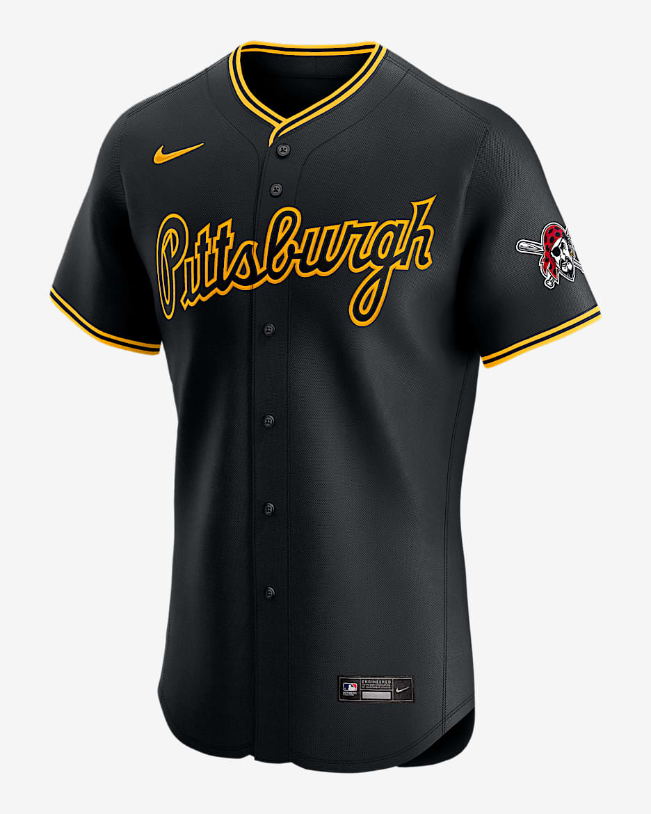 Pittsburgh Pirates Men's Nike Dri-FIT ADV MLB Elite Jersey - Black